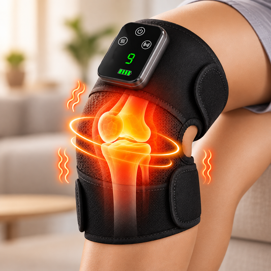 CerviCare™ Heat Pro 3-en-1 — Massager Chauffant & Vibrant (Genou, Épaule, Coude)